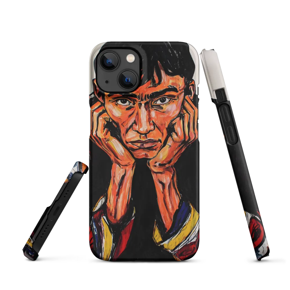 Contemplative Intensity: An Expressionist Portrait