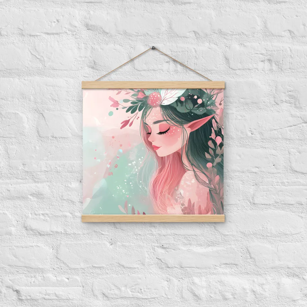 Whispers of Nature | Poster With Oak Wood Hanger | 16″×16″