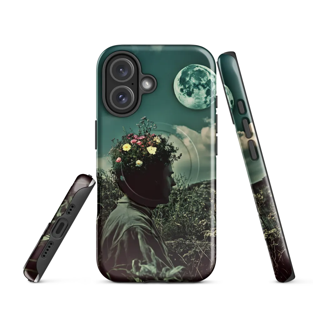 Moonlit Blossom | Phone Case |  16 | MagSafe® Tough Case | Glossy