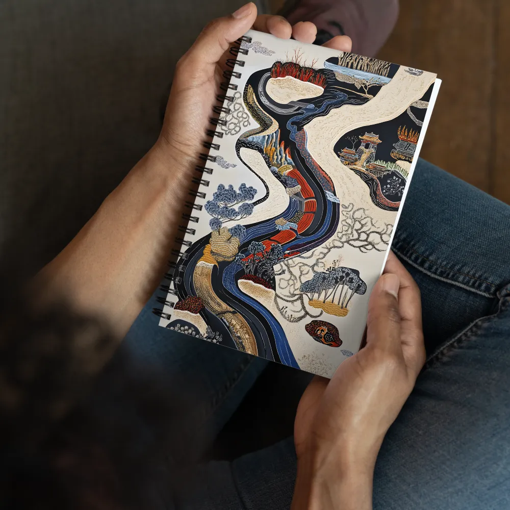 Flow of Tranquility | Spiral Notebook