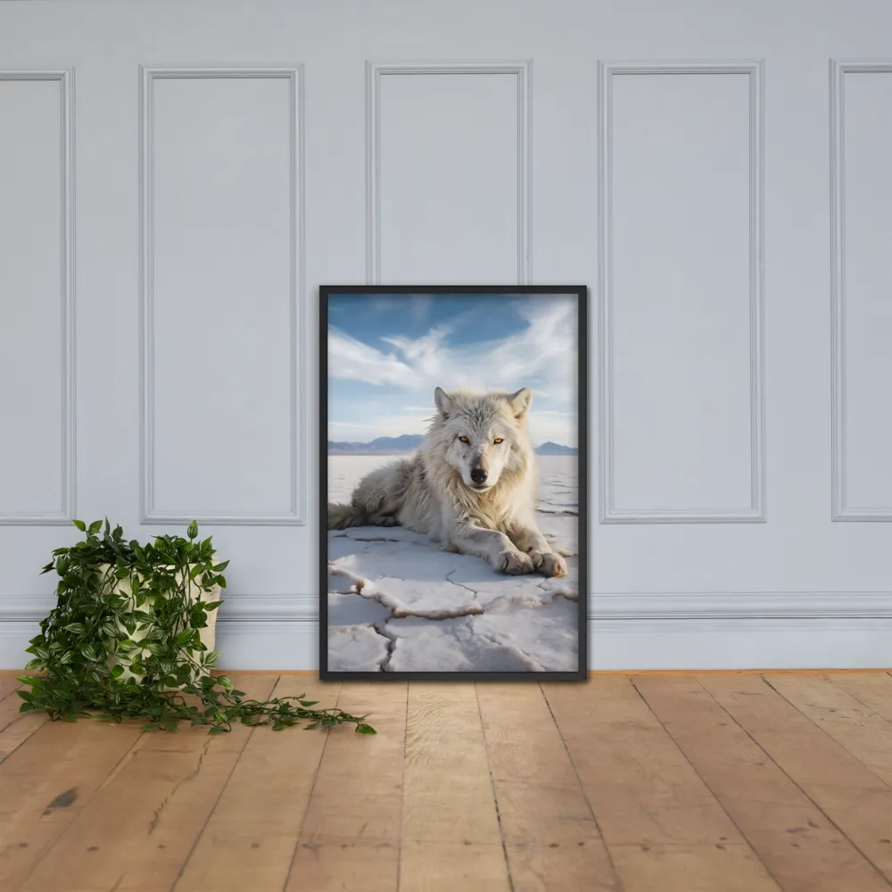 Guardian of the Salt Flats | Poster with Black Frame | 24″×36″