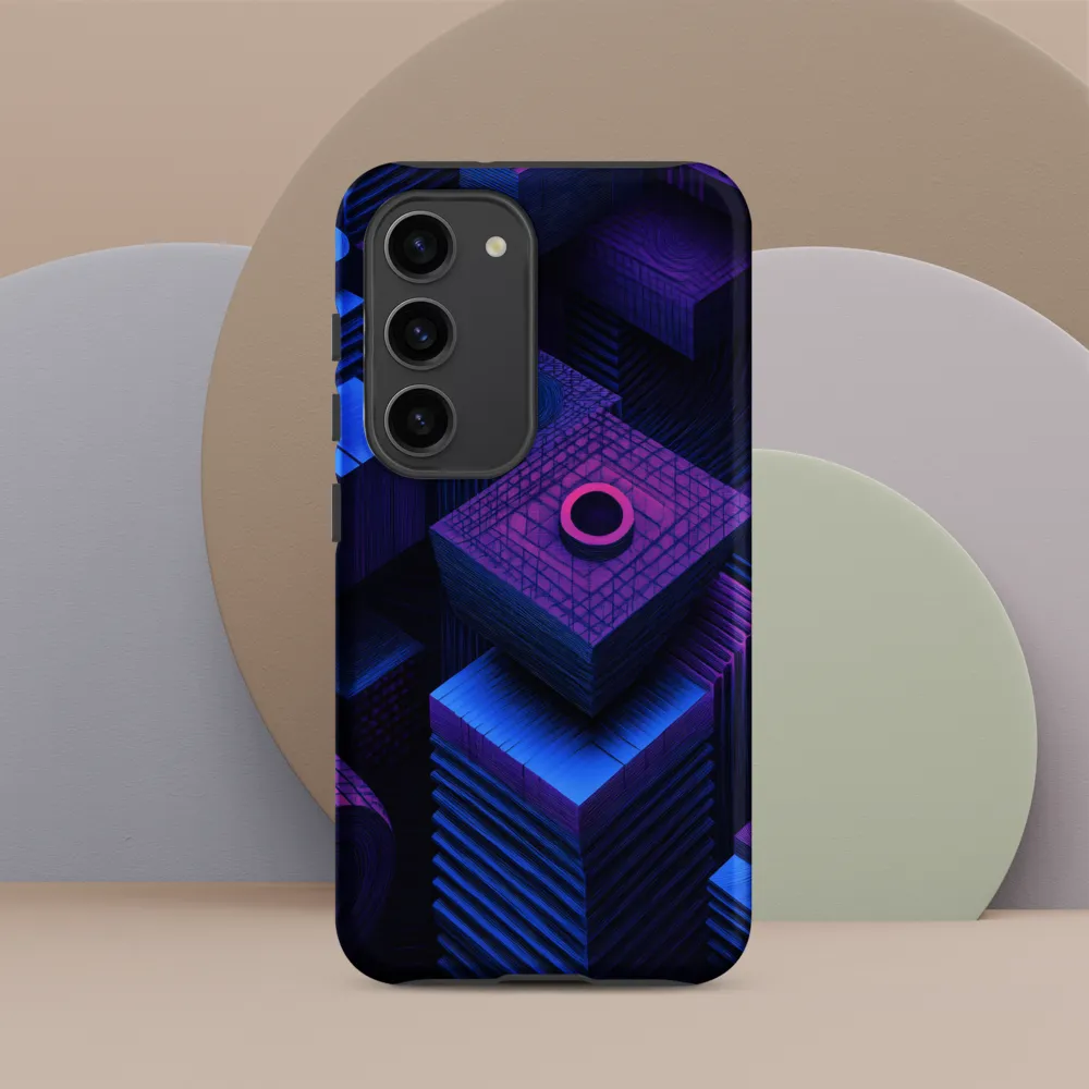 Geometric Dreams in Blue and Purple