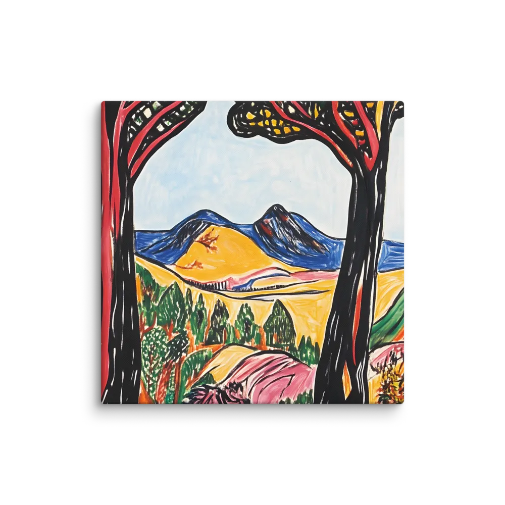 Vibrant Nature's Embrace | Canvas | 24″×24″