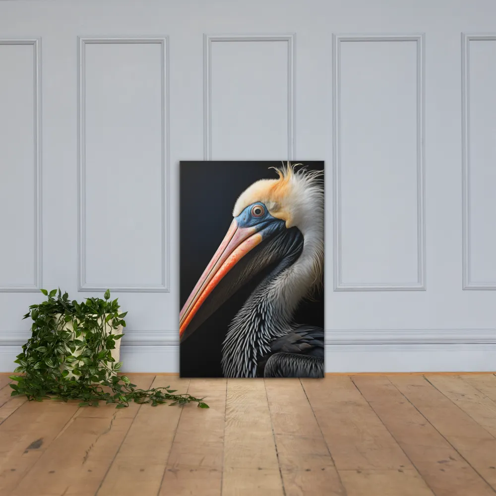 Majestic Portrait of a Pelican | Canvas | 24″×36″