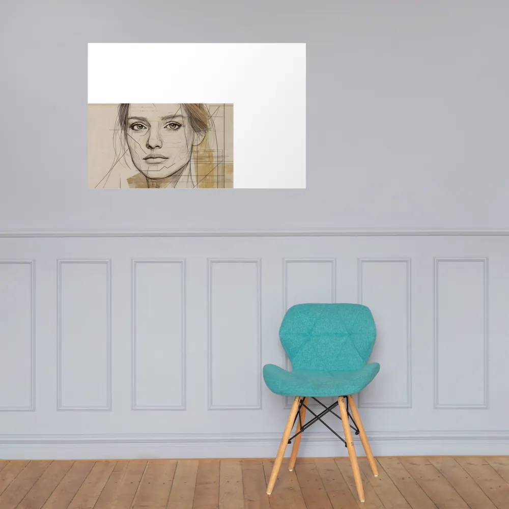 Geometric Elegance: A Modern Portrait | Poster | 24″×36″