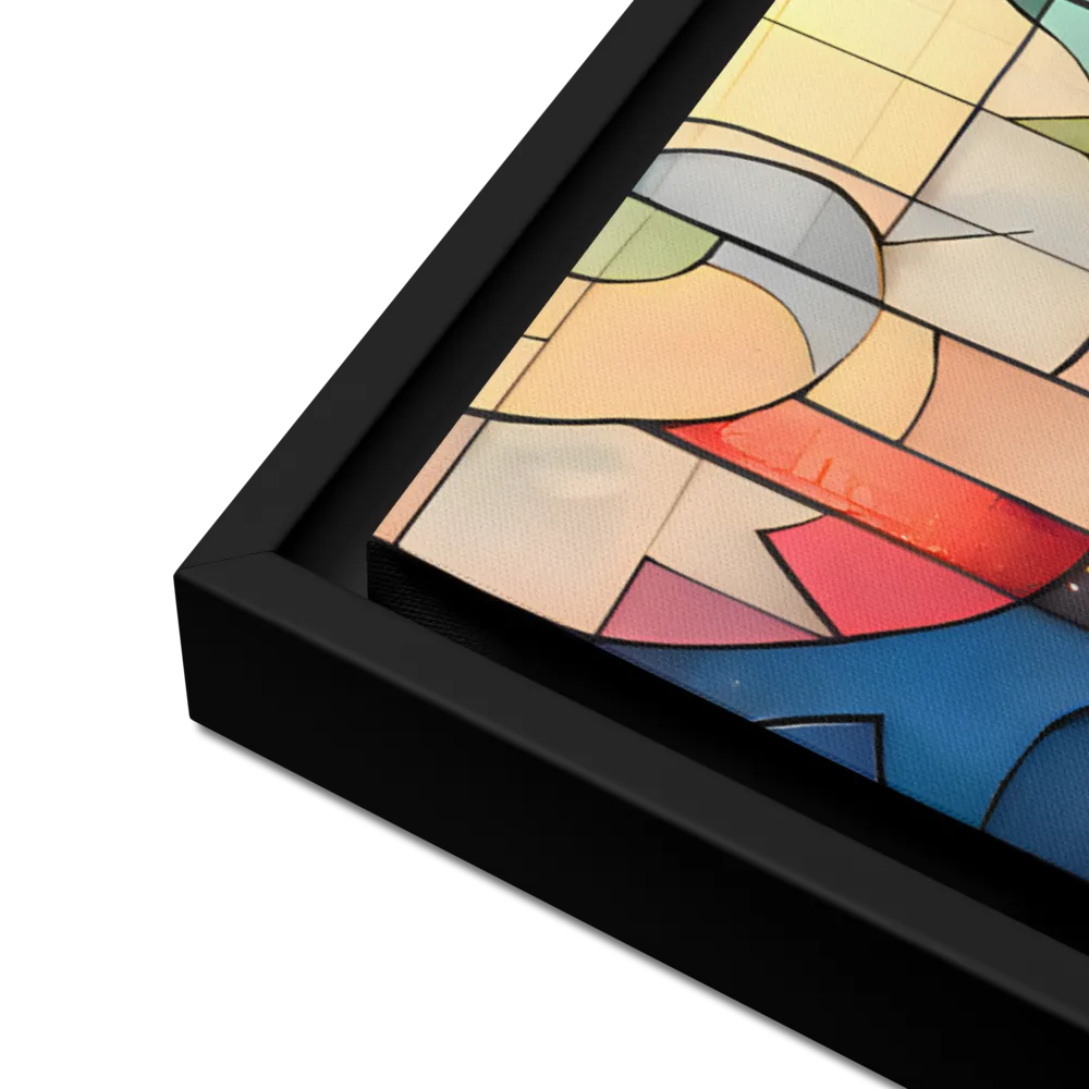 Geometric Harmony: A Vibrant Cityscape