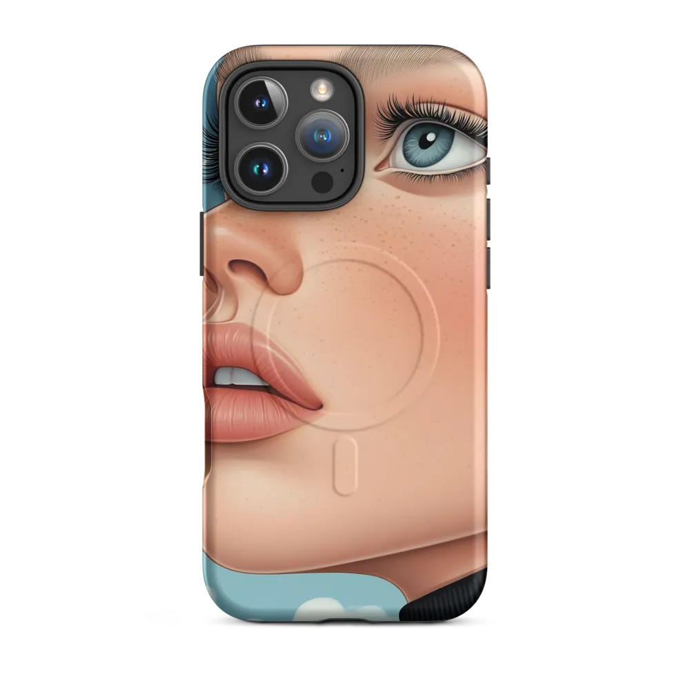 Serenity in Blue | Phone Case |  16 Pro Max | MagSafe® Tough Case | Matte