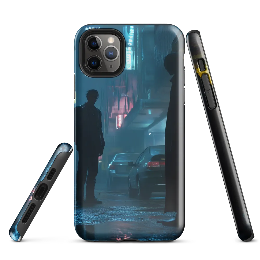 Shadows in the Neon Rain | Phone Case |  11 Pro Max | Tough Case | Glossy