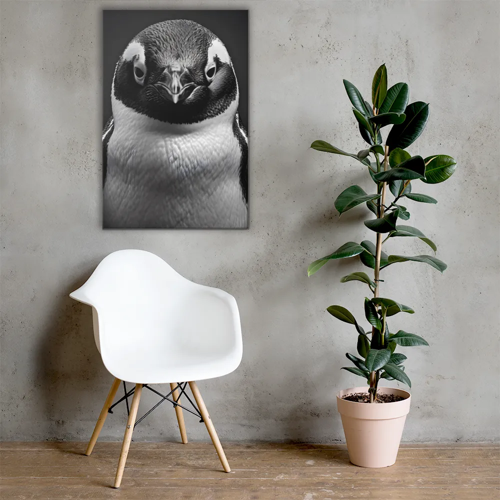 Majestic Penguin Portrait | Canvas | 24″×36″