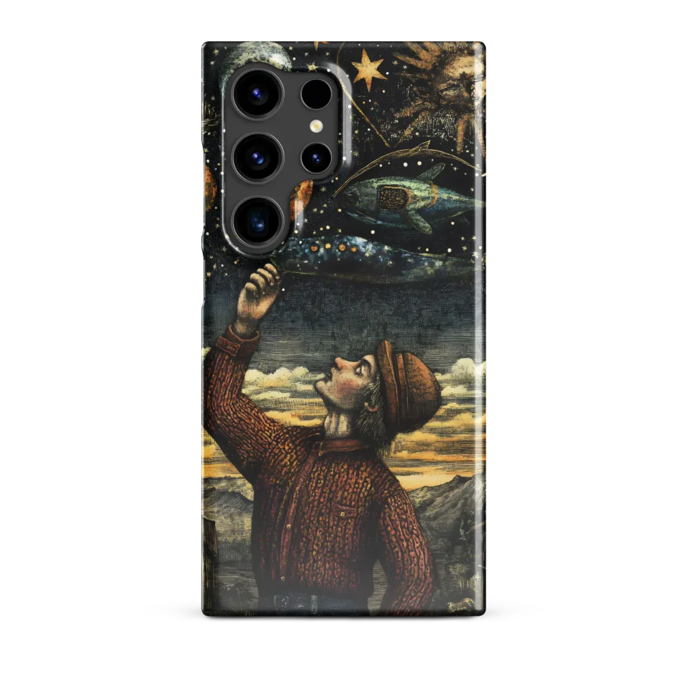 Cosmic Curiosity: A Journey Beyond Earth | Phone Case |  S24 Ultra | Snap Case | Glossy