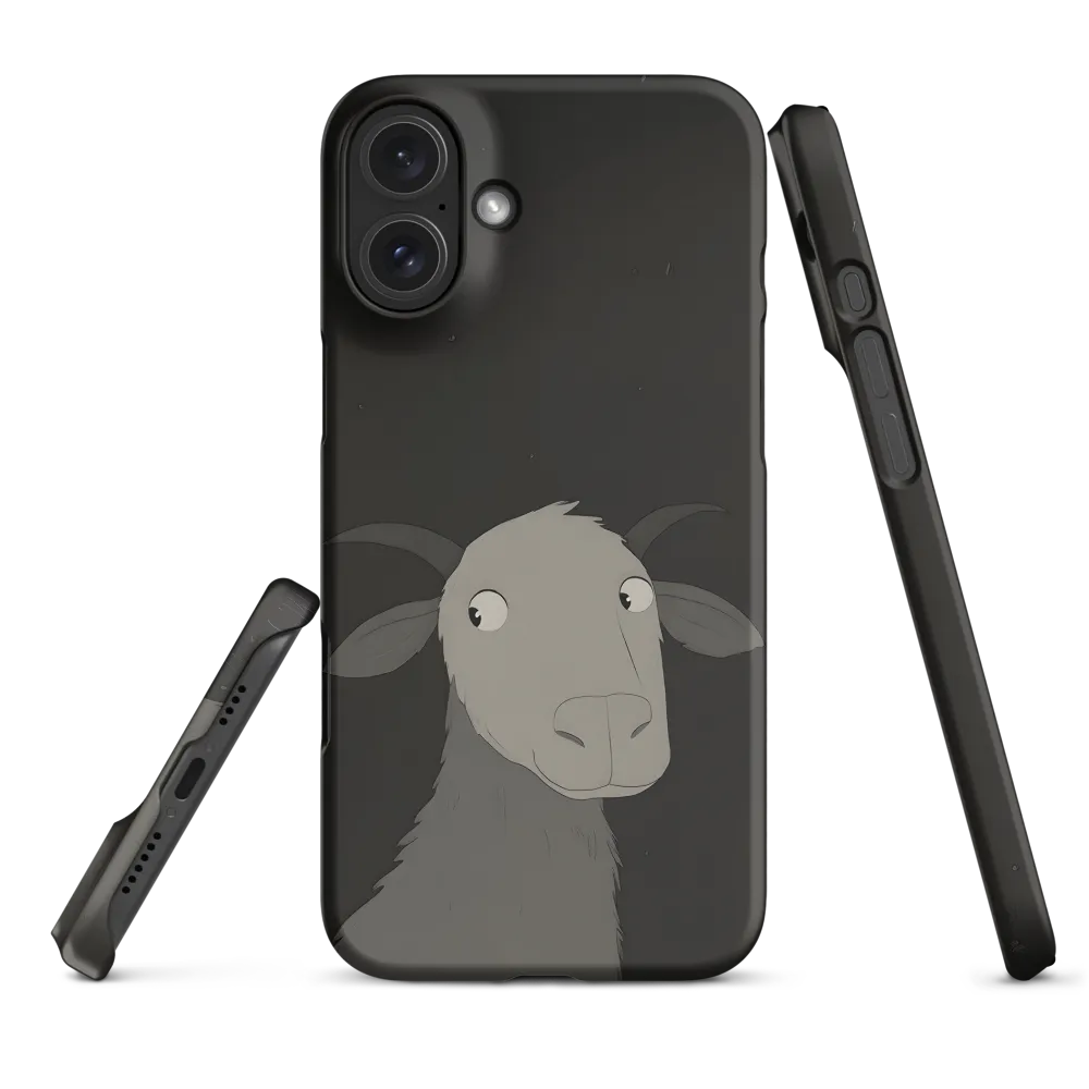 Whimsical Goat in Darkness