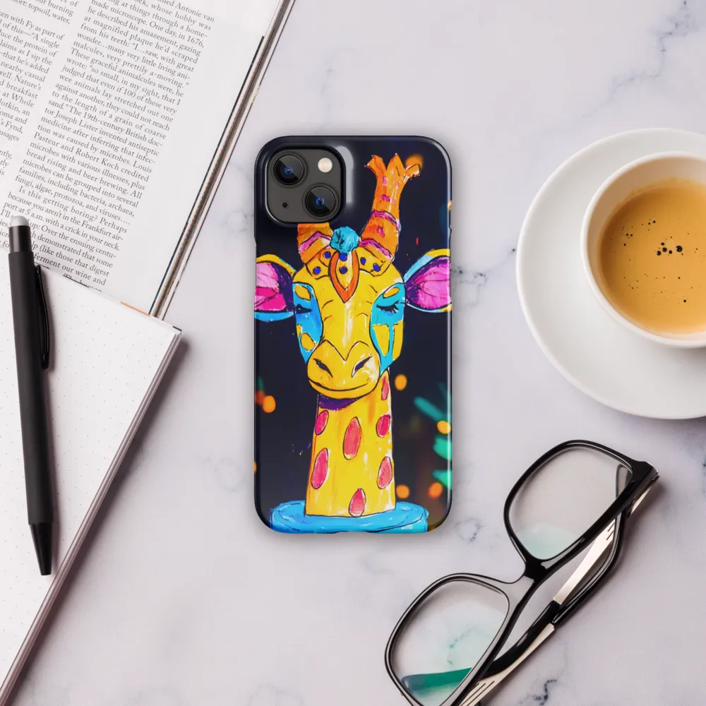 Whimsical Giraffe in Vibrant Colors