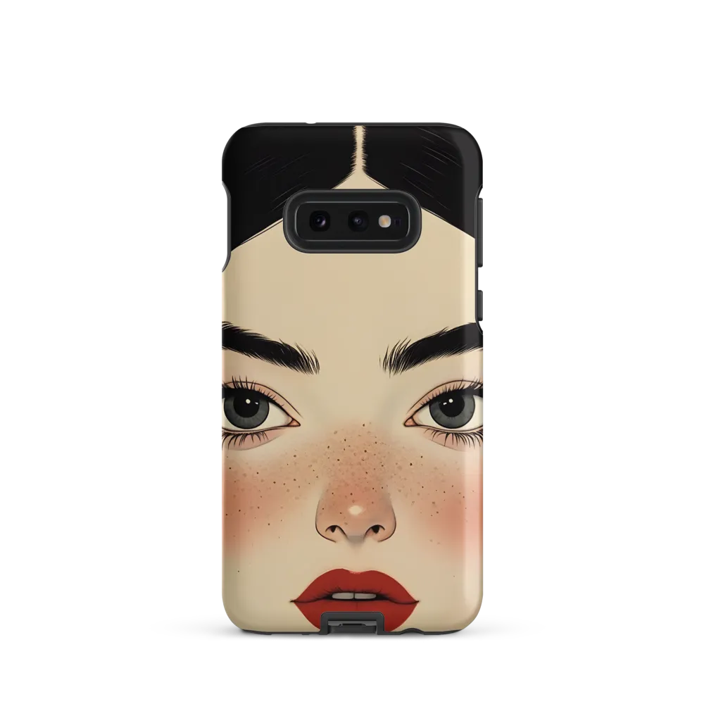 Serenity Captured: A Modern Portrait | Phone Case |  S10e | Tough Case | Matte
