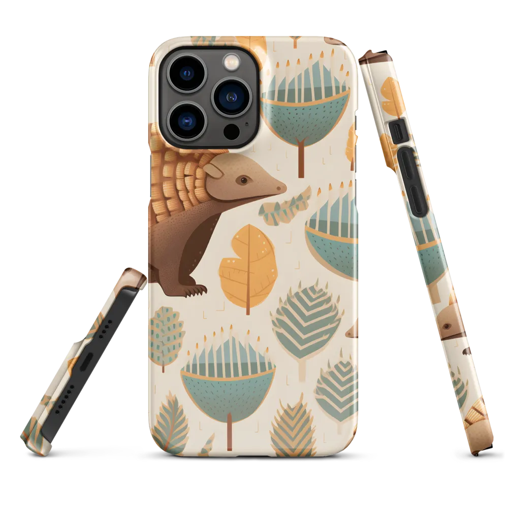Pangolins in a Whimsical Habitat | Phone Case |  13 Pro Max | Snap Case | Glossy