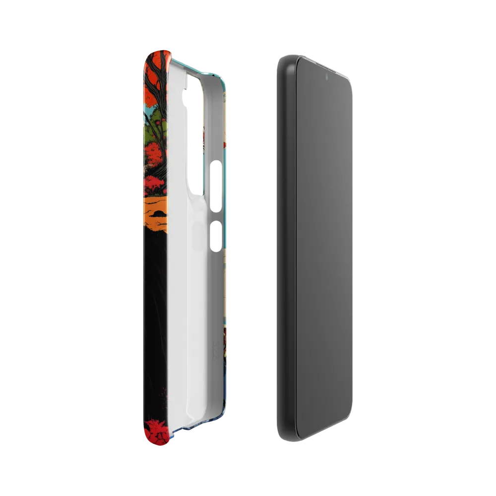 Whispers of the Cliff House | Phone Case |  S22 | Snap Case | Glossy