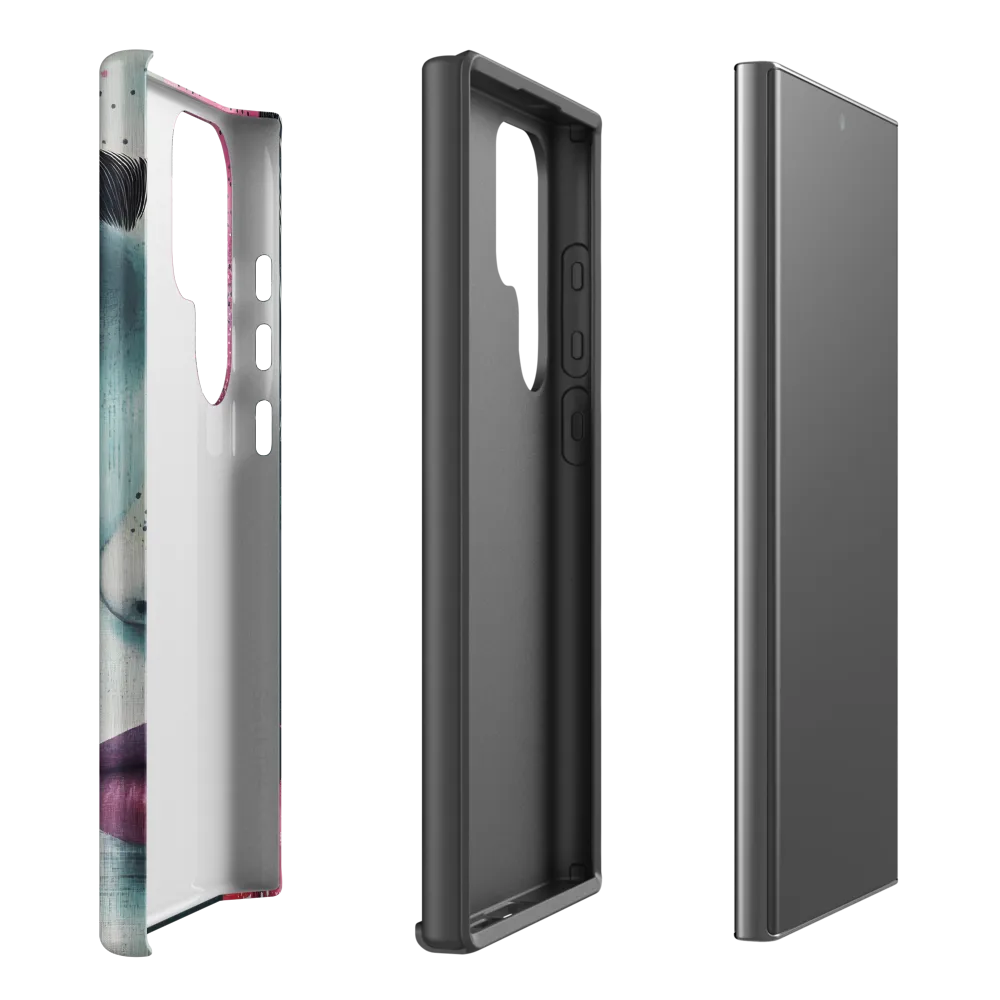 Serenity in Color: A Modern Portrait | Phone Case |  S23 Ultra | Tough Case | Matte
