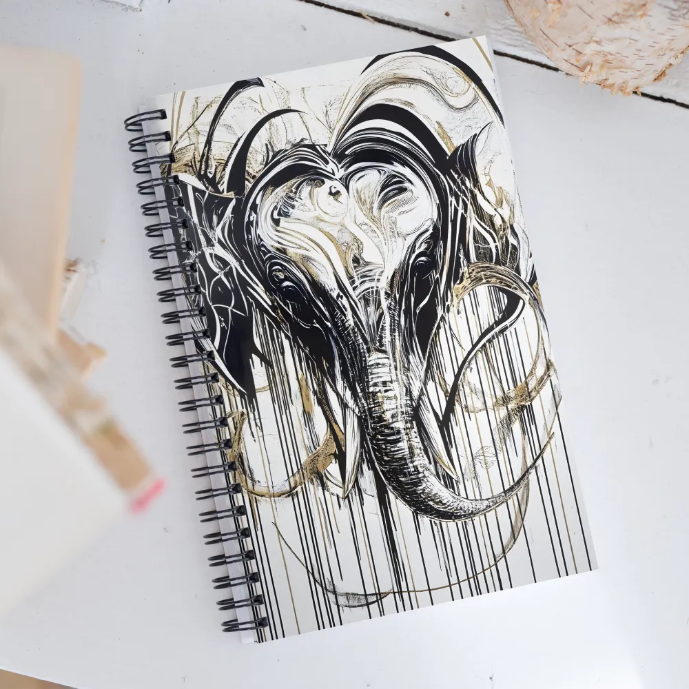 Majestic Elegance: The Heart of an Elephant | Spiral Notebook