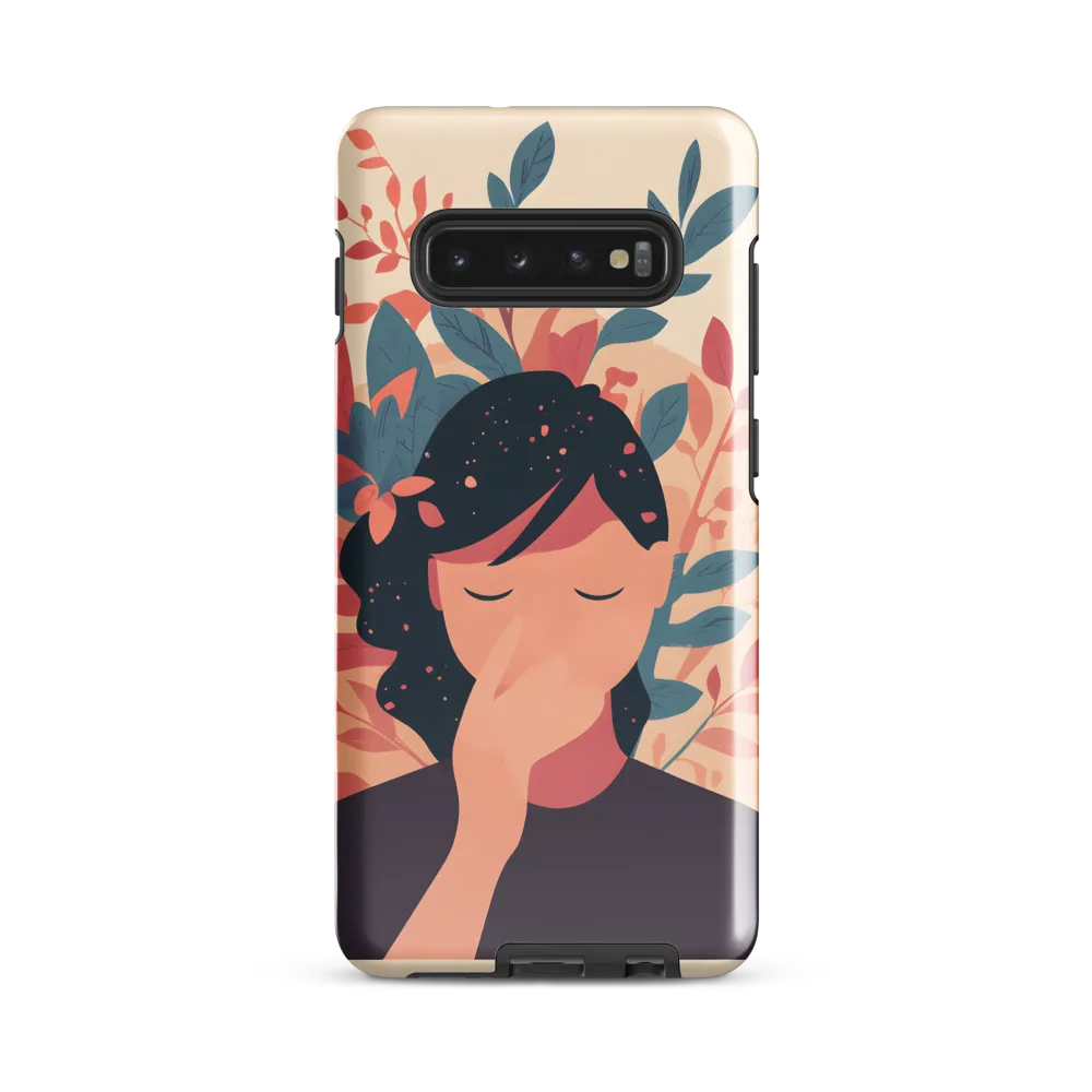 Whispers of Nature: A Serene Contemplation | Phone Case |  S10 Plus | Tough Case | Glossy