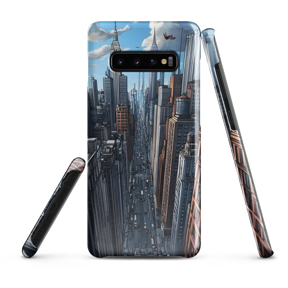 Skyline Symphony: A City in Motion | Phone Case |  S10 Plus | Snap Case | Glossy