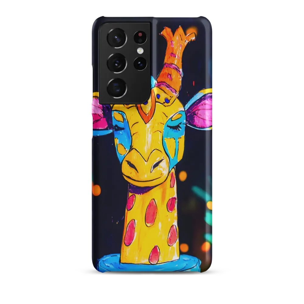 Whimsical Giraffe in Vibrant Colors | Phone Case |  S21 Ultra | Snap Case | Matte