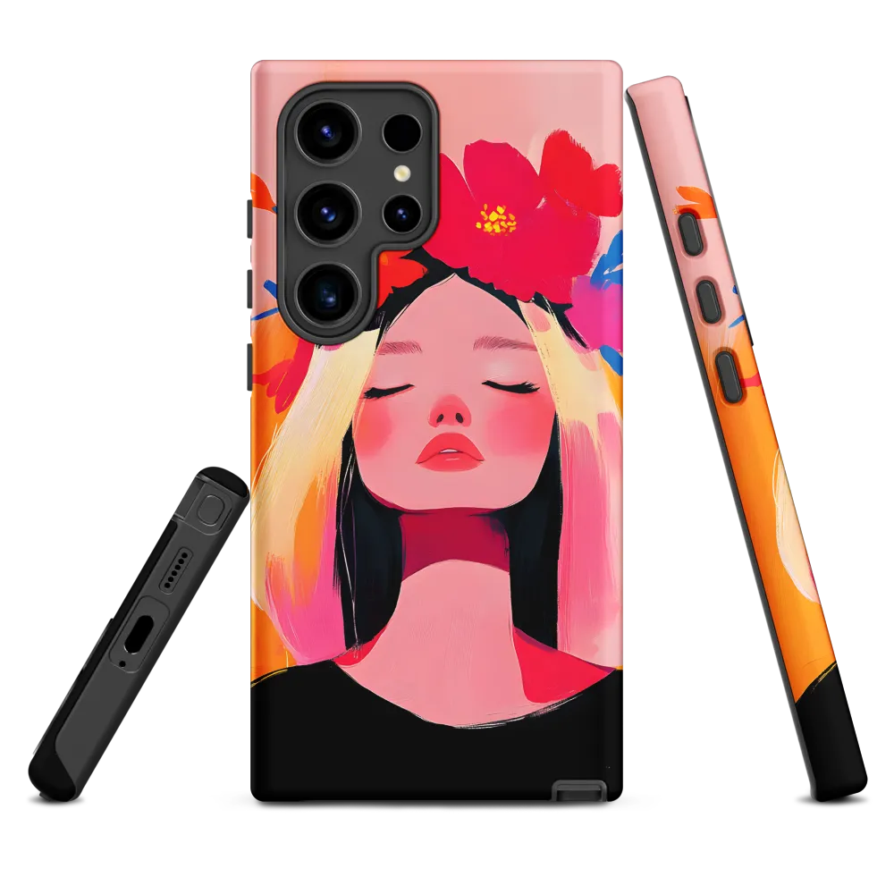 Floral Serenity | Phone Case |  S24 Ultra | Tough Case | Matte