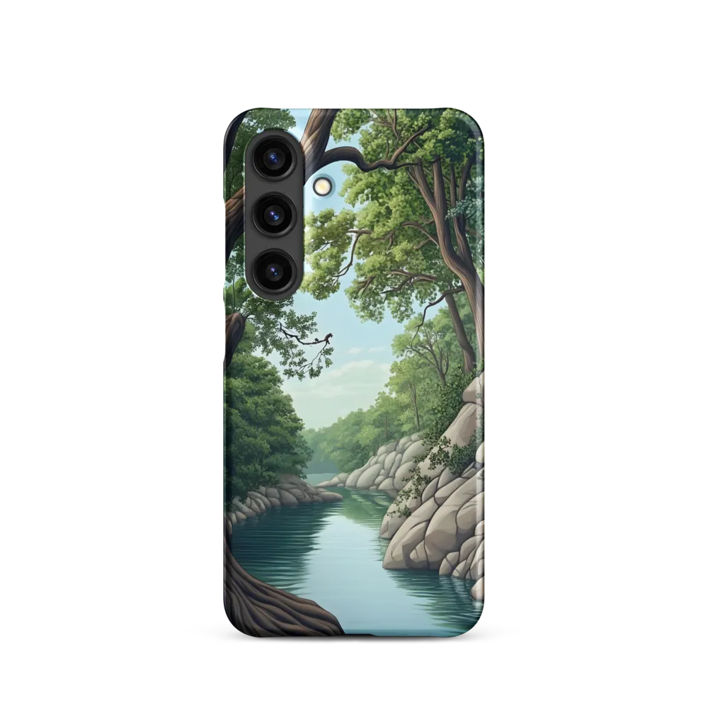 Tranquil Reflections: A Serene River Landscape