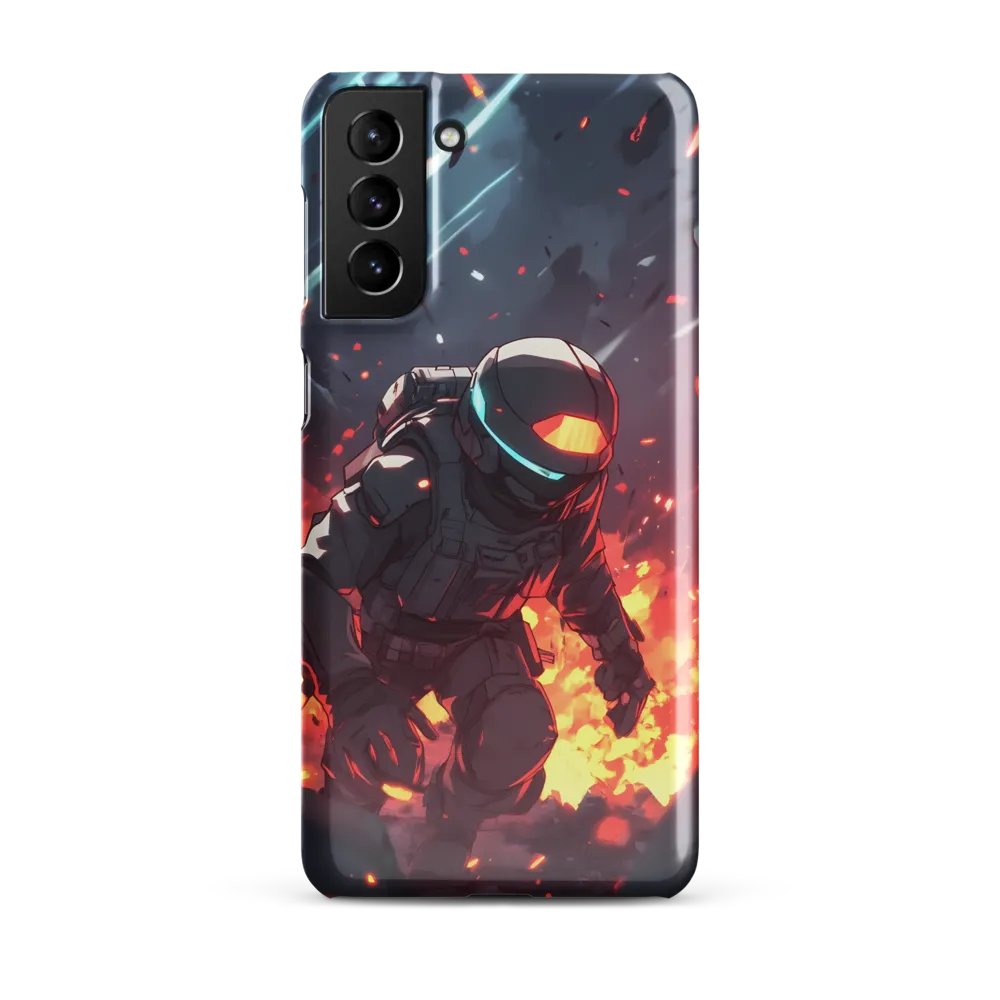 Astronaut Amidst Chaos