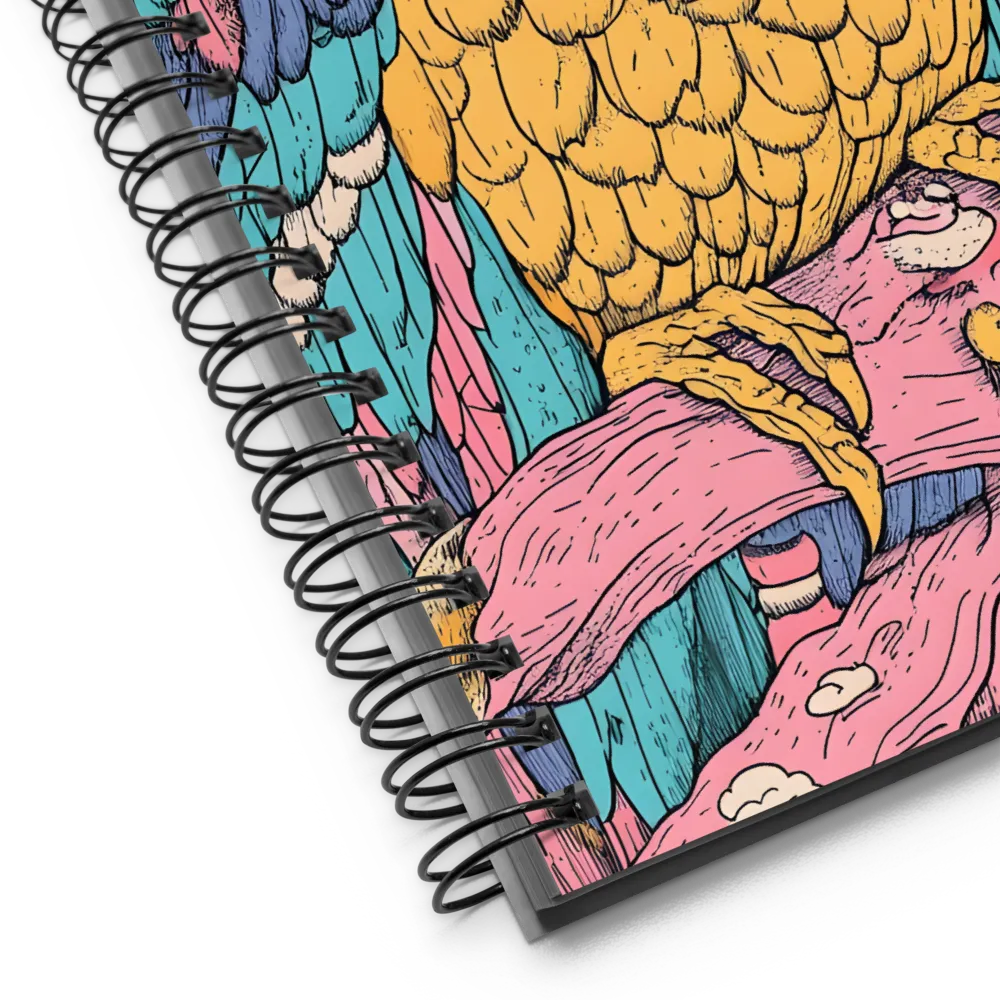 Whimsical Cosmic Owl | Spiral Notebook