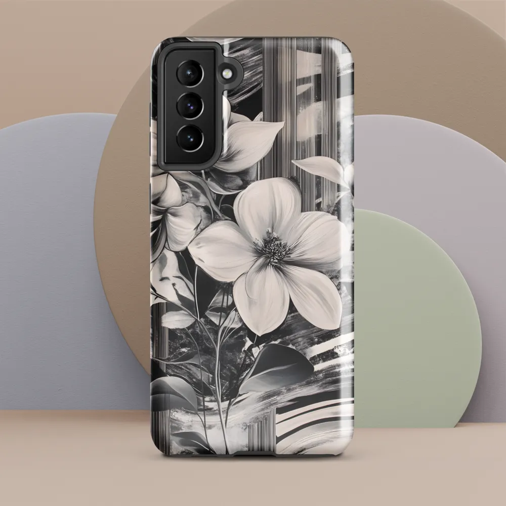 Ethereal Bloom: A Dance of Monochromes