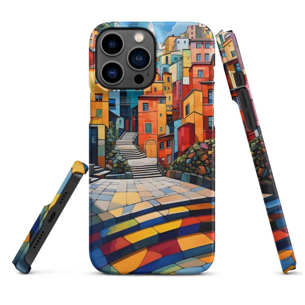 Vibrant Village: A Cubist Journey