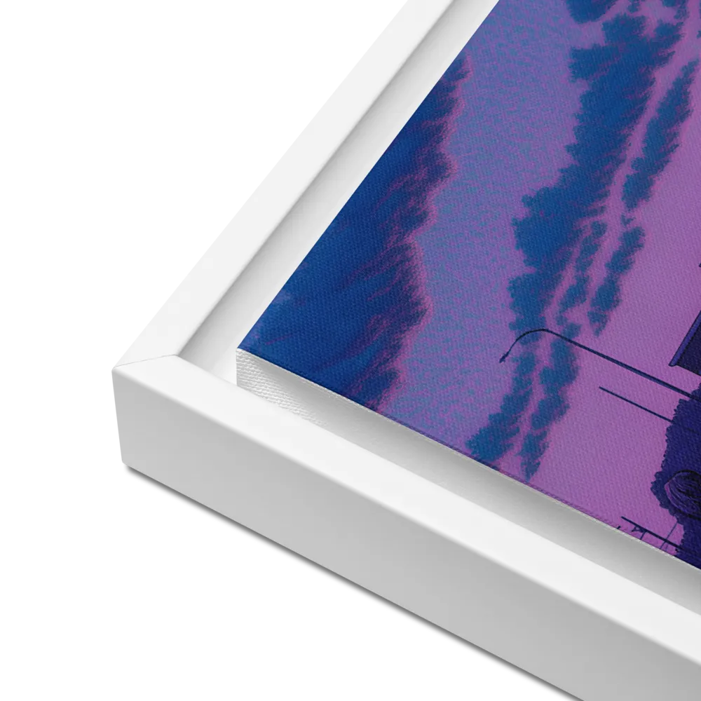 The Twilight Stroll | Canvas with White Frame | 12″×16″