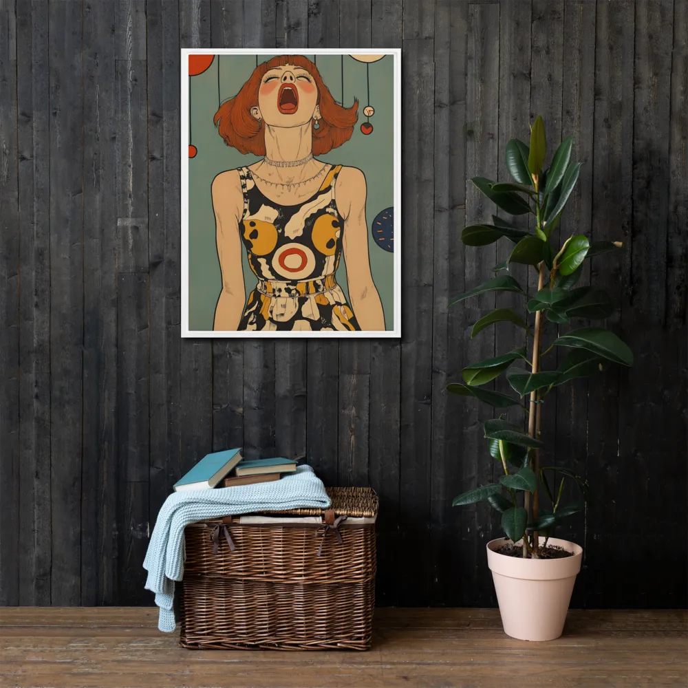 Awakening Expression | Canvas with White Frame | 24″×32″