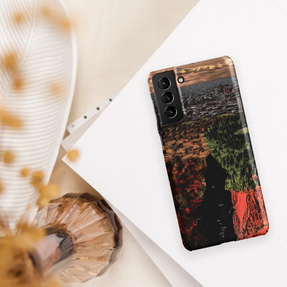 Harmony and Dissonance: A Landscape of Contrasts | Phone Case |  S21 Plus | Snap Case | Matte
