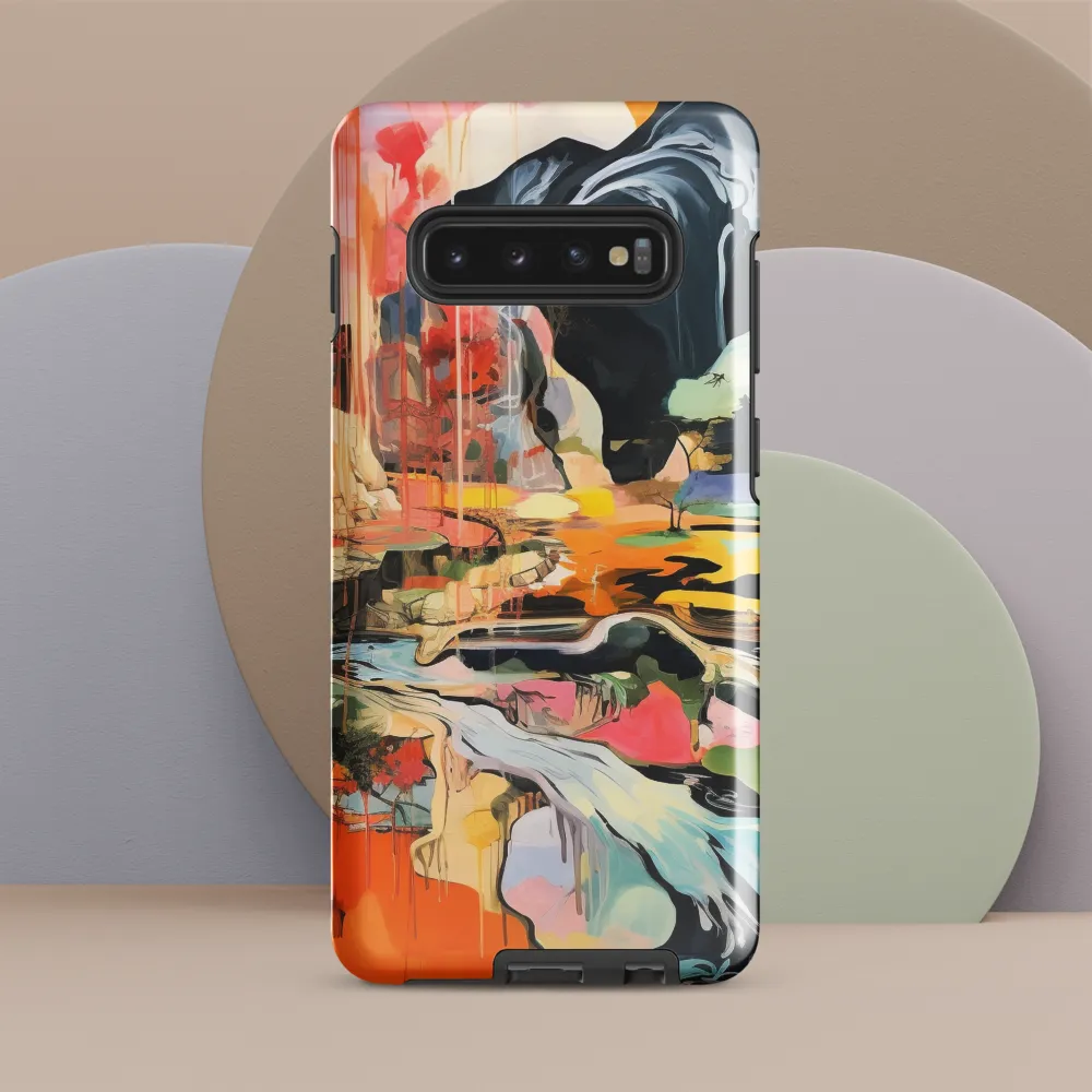 Ethereal Landscapes: A Symphony of Color | Phone Case |  S10 Plus | Tough Case | Glossy