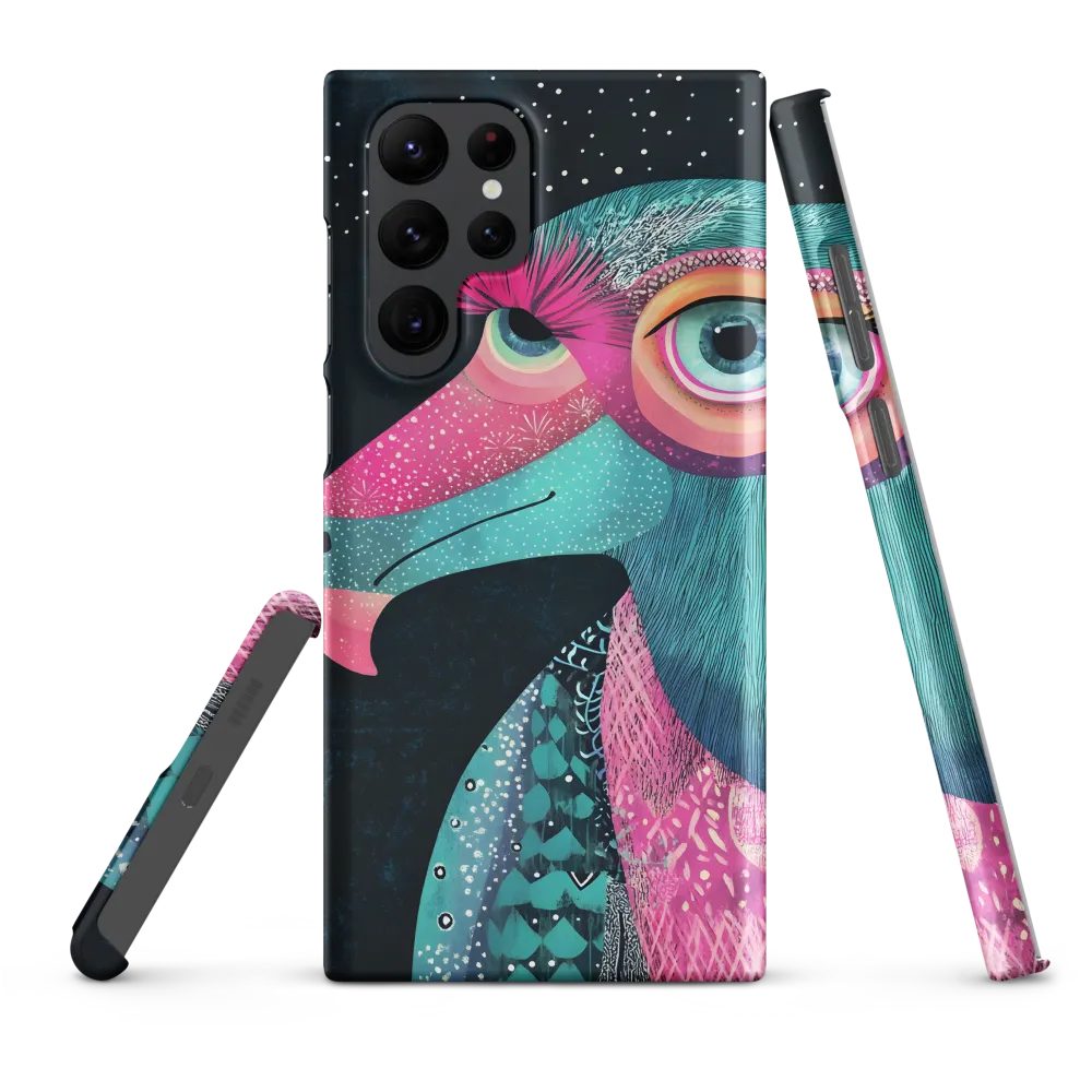 Whimsical Vulture: A Dance of Colors | Phone Case |  S22 Ultra | Snap Case | Matte