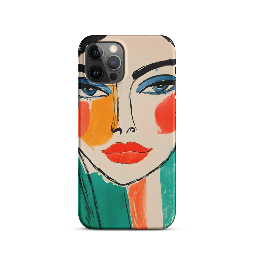 Vivid Portrait of a Modern Muse | Phone Case |  12 Pro | Snap Case | Matte