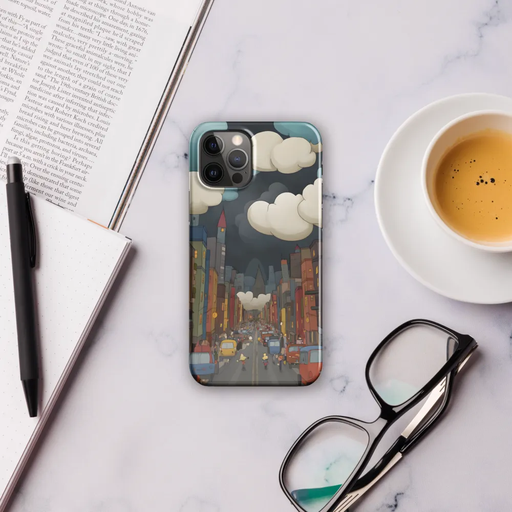 Urban Symphony: A City Awakens at Dusk | Phone Case |  12 Pro | Snap Case | Glossy