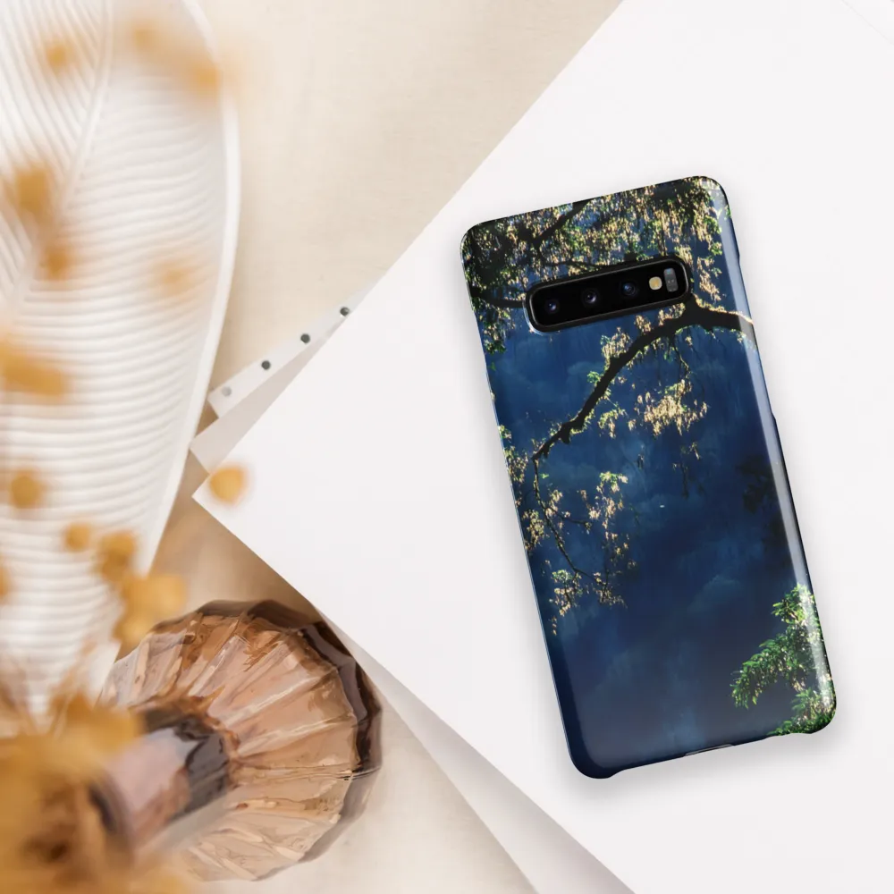 Whispers of Nature: The Silhouette of Serenity | Phone Case |  S10 Plus | Snap Case | Glossy