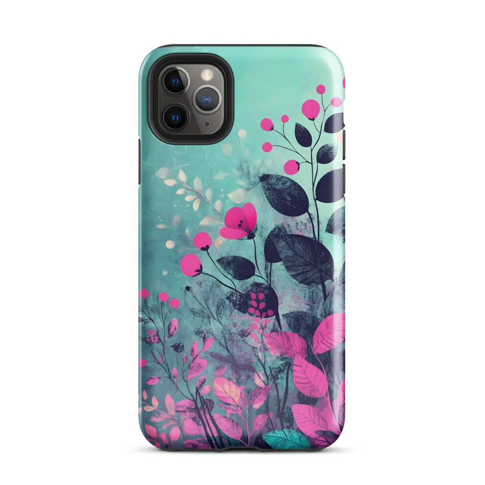 Whimsical Floral Harmony | Phone Case |  11 Pro Max | Tough Case | Glossy