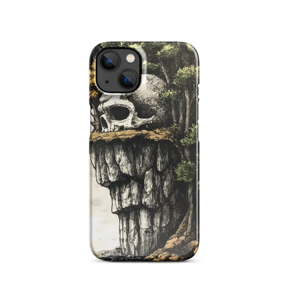 The Whispering Skull: A Surreal Encounter with Nature | Phone Case |  13 | Snap Case | Glossy