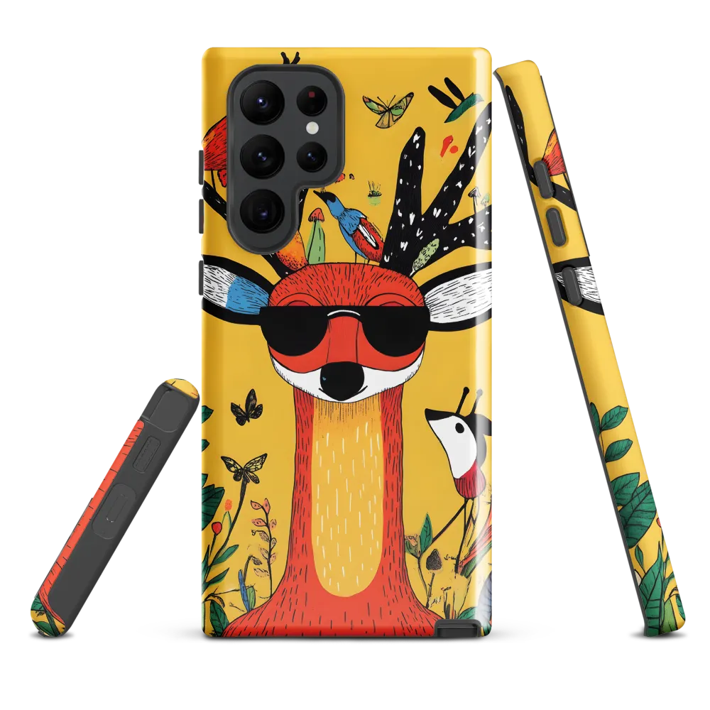 Playful Deer with Sunglasses