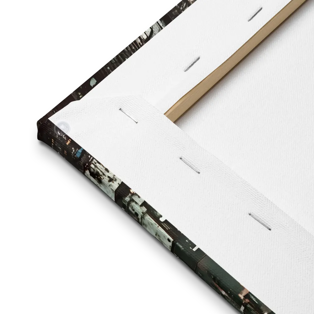 Aerial Symphony of Urban Life | Thin Canvas | 16″×16″