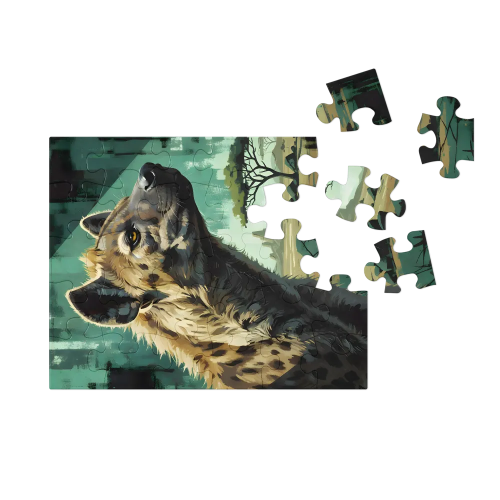 Savanna Sentinel 
 Jigsaw Puzzle in Tin Box