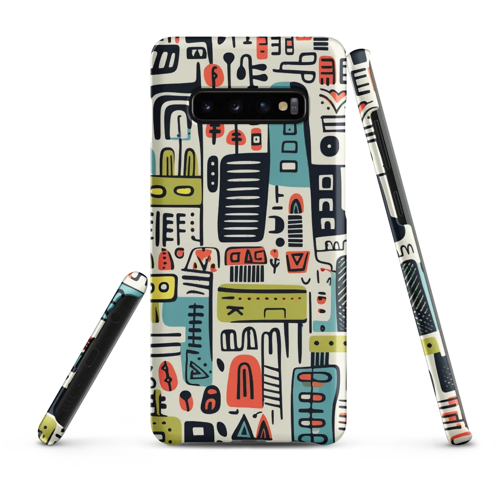 Urban Whimsy: A Playful Cityscape | Phone Case |  S10 Plus | Snap Case | Matte