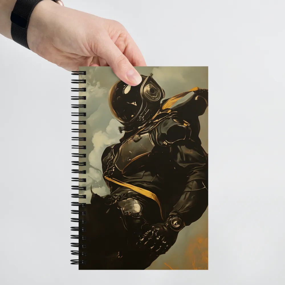 Ethereal Explorer: The Enigmatic Astronaut | Spiral Notebook