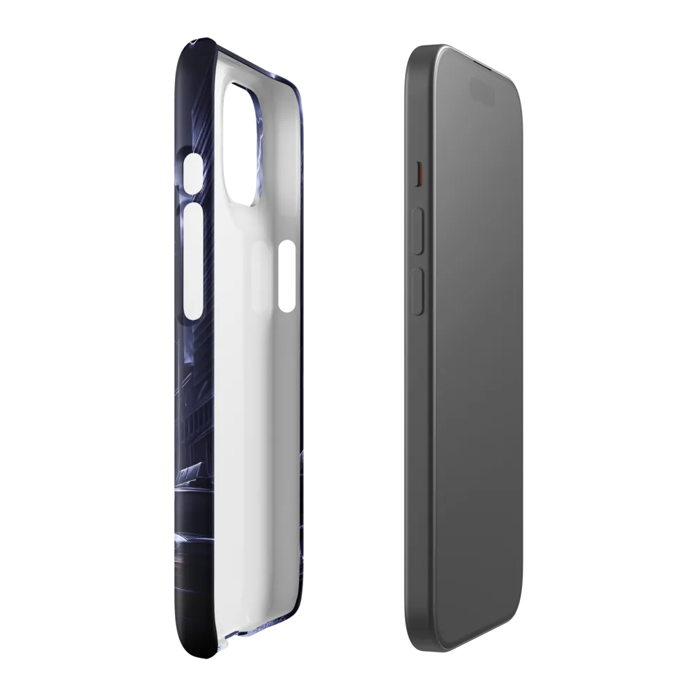 Stormy Cityscape: Shadows of the Night | Phone Case |  15 | Snap Case | Glossy