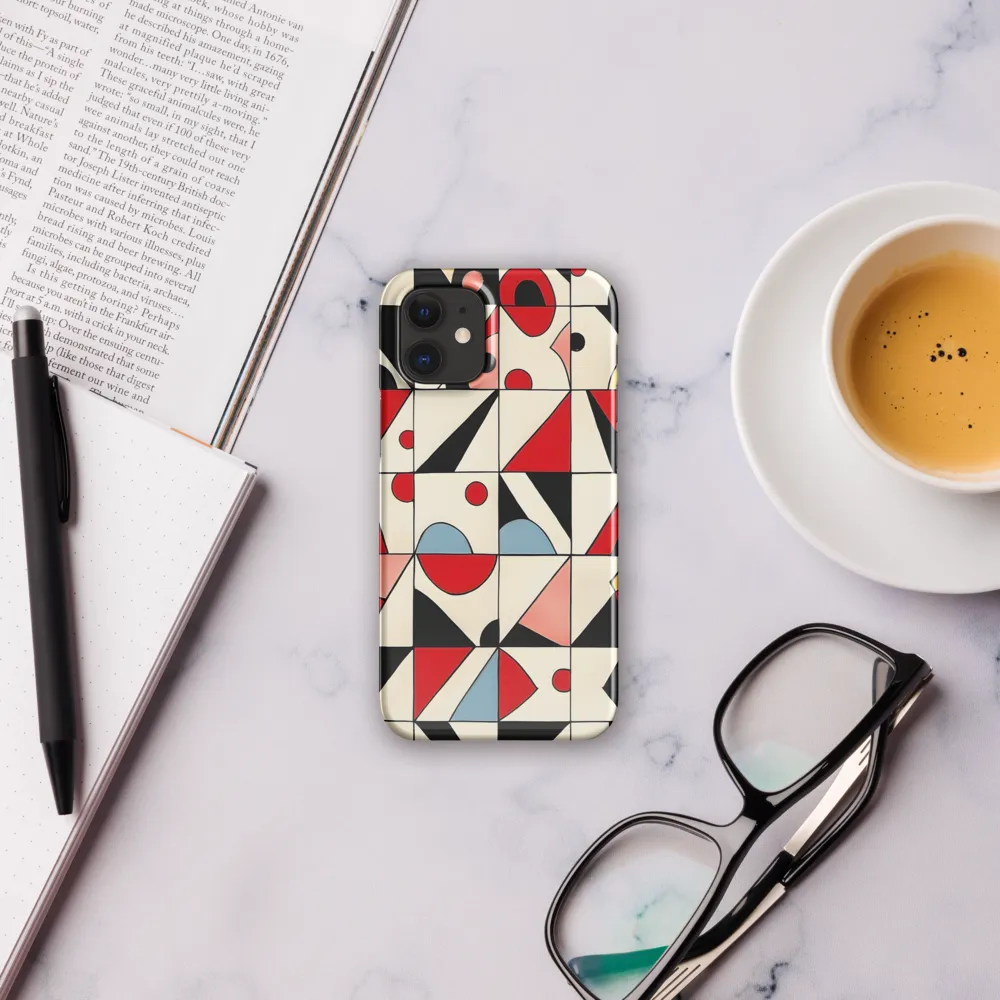 Dynamic Geometric Harmony | Phone Case |  12 Mini | Snap Case | Glossy