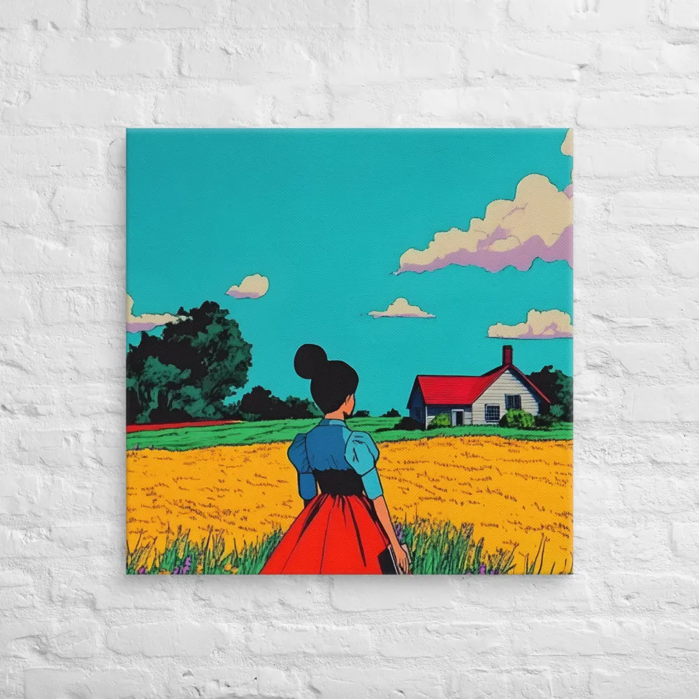 Whispers of a Sunlit Meadow | Canvas | 30″×30″