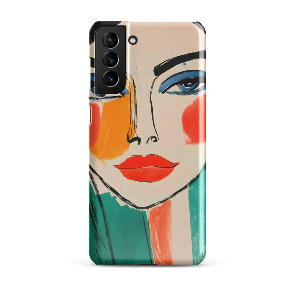 Vivid Portrait of a Modern Muse | Phone Case |  S21 Plus | Snap Case | Glossy