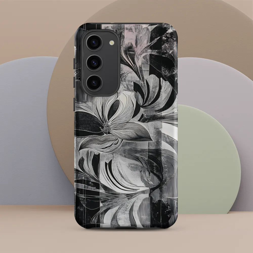 Floral Fusion in Monochrome